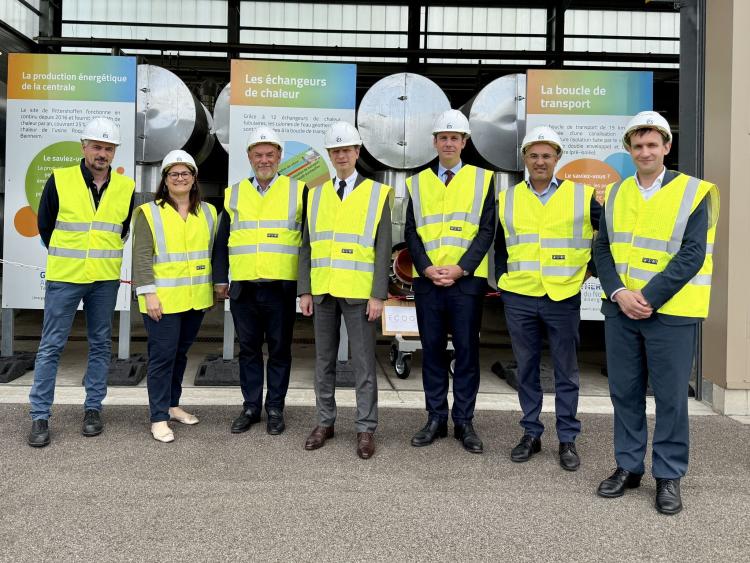 Jacques Witkowski et  Loïc Luisetto en visite à Rittershoffen